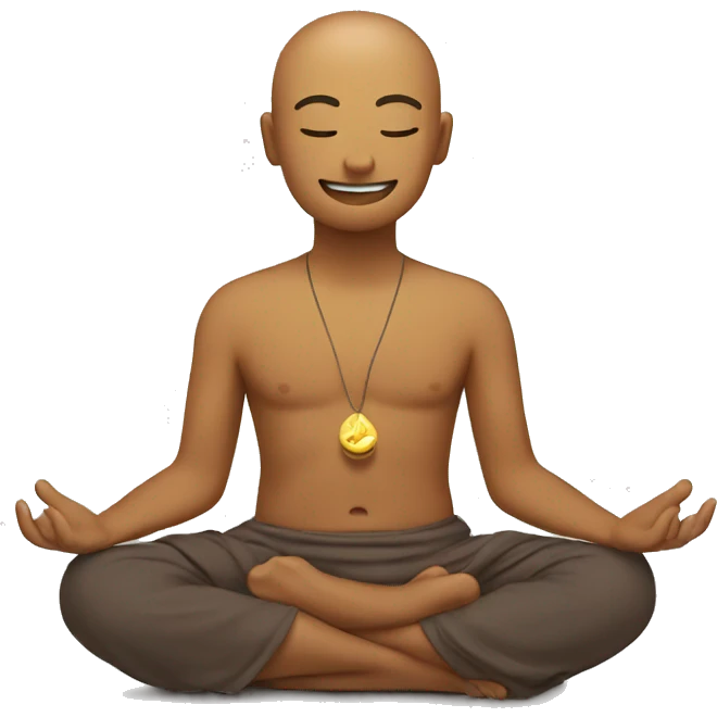 meditation happy emoji