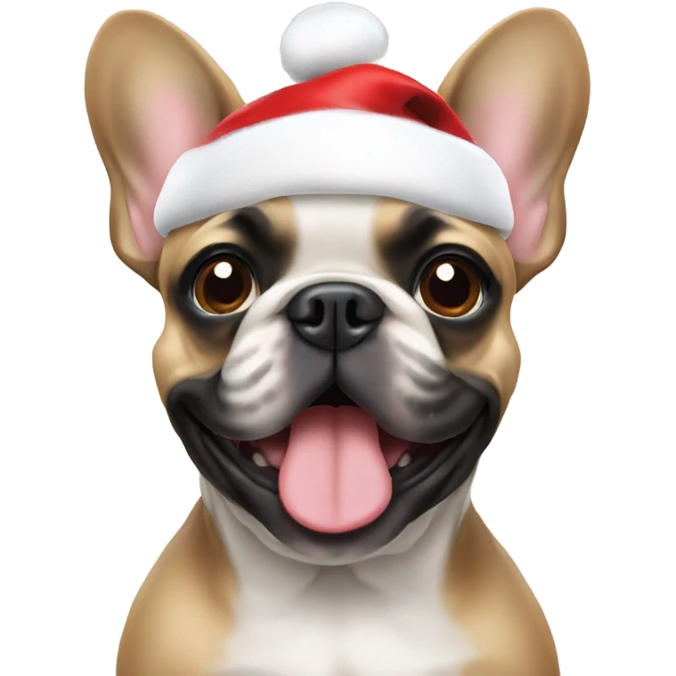 Frenchie Christmas emoji