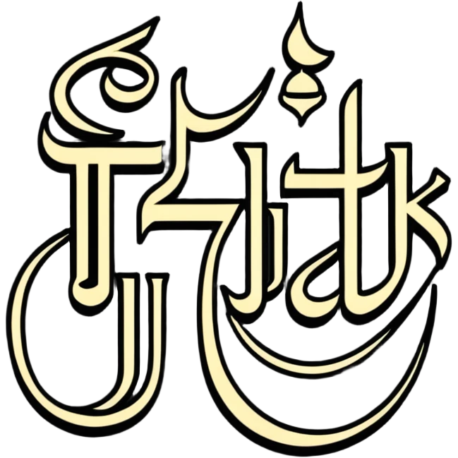 حسیب (Haseeb) name in decorative Arabic calligraphy emoji