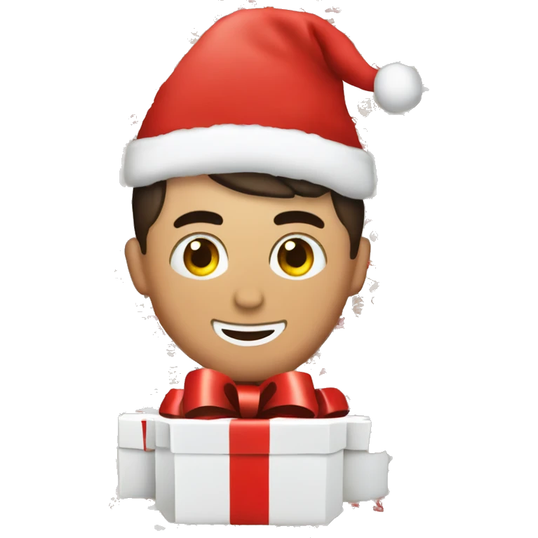 cristiano ronaldo with santa hat emoji