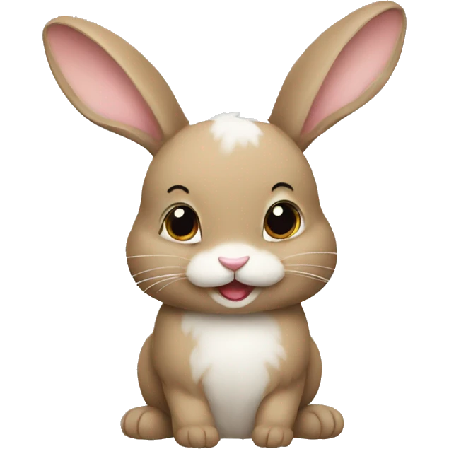 Bunny eating emoji