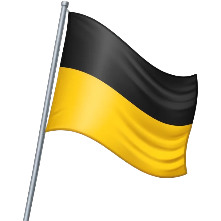 Create yellow line black line and yellow lined flag emoji