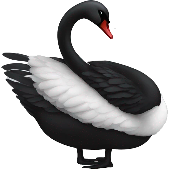 Black swan emoji