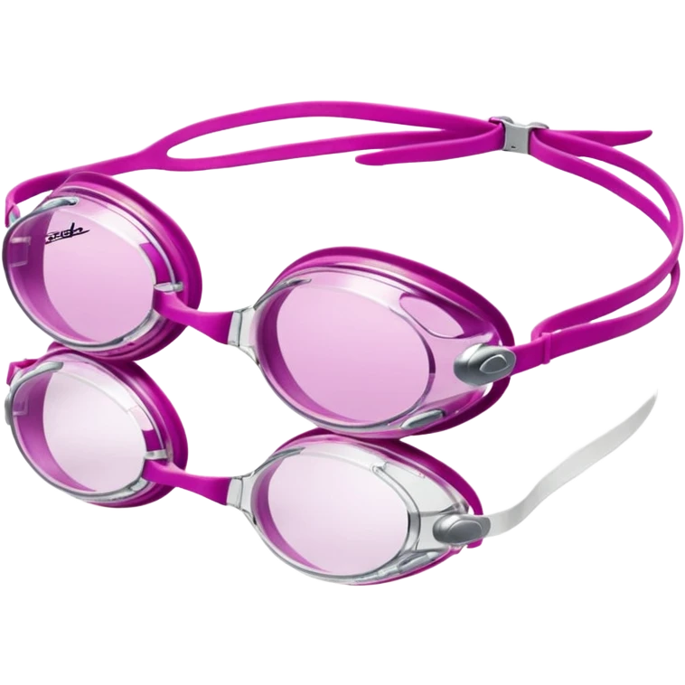 Speedo vanquisher swim goggles pink emoji