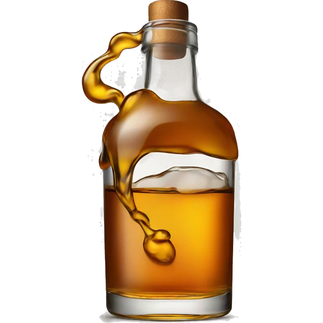 Pouring a whisky emoji