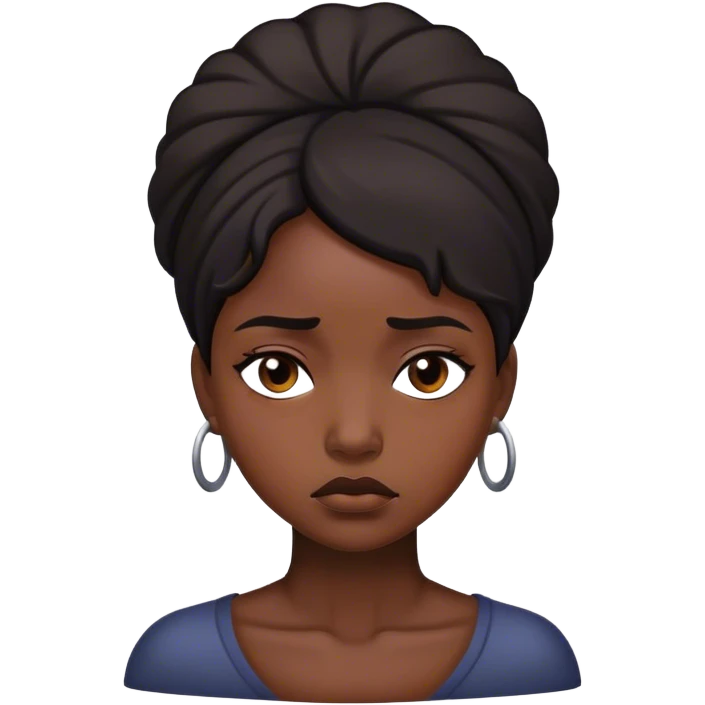 👸🏾😔 Combiend unse the sad Face on the black Queen withoit maiking her yellow emoji