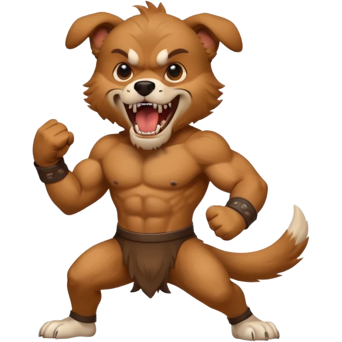 dog fighting emoji