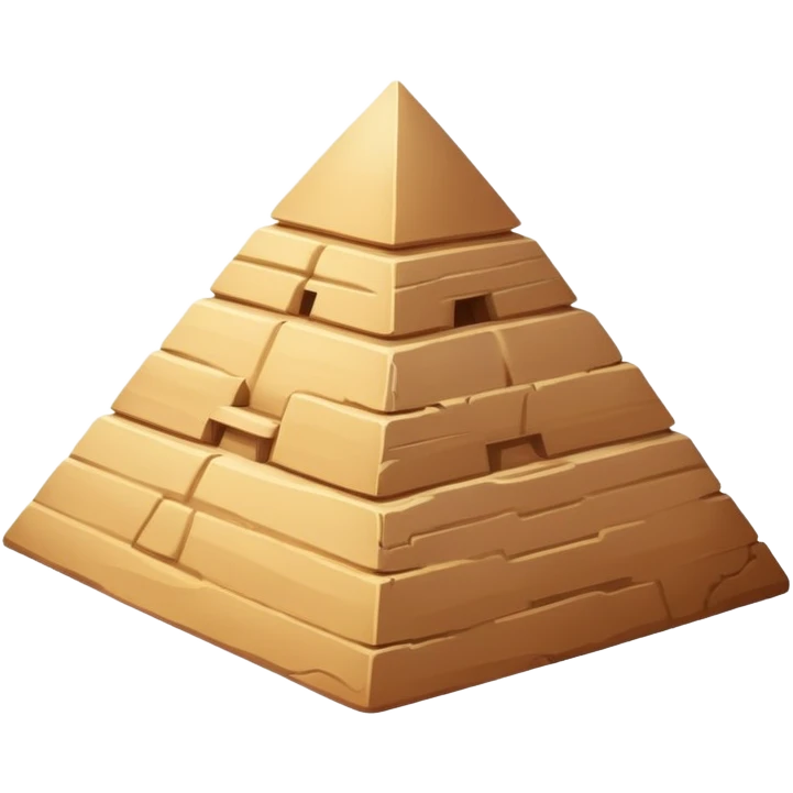 A pyramid WITHOUT STAIRS emoji