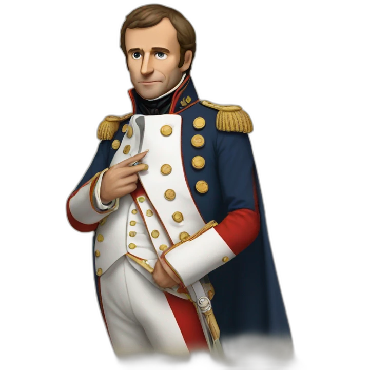 Macron en napoleon emoji