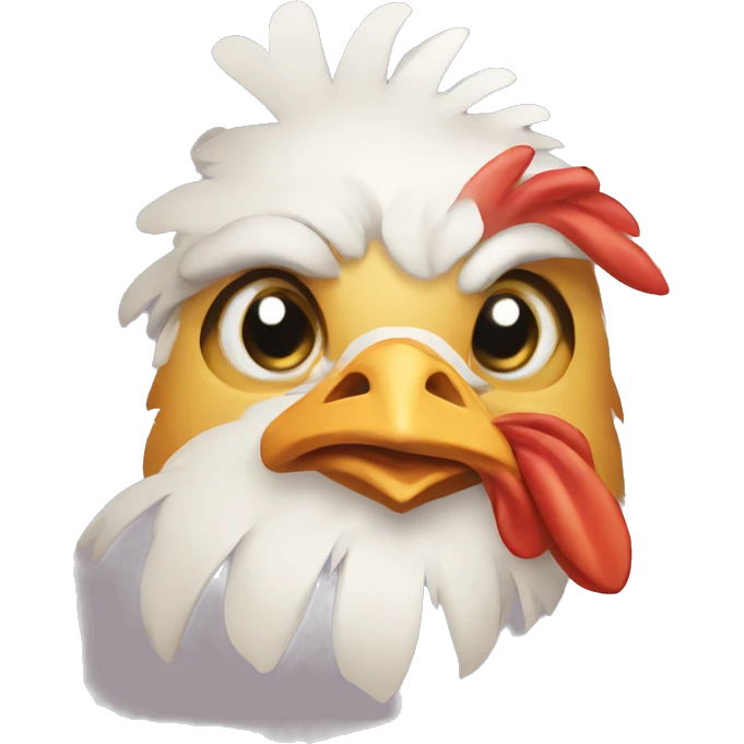 chicken with emoji