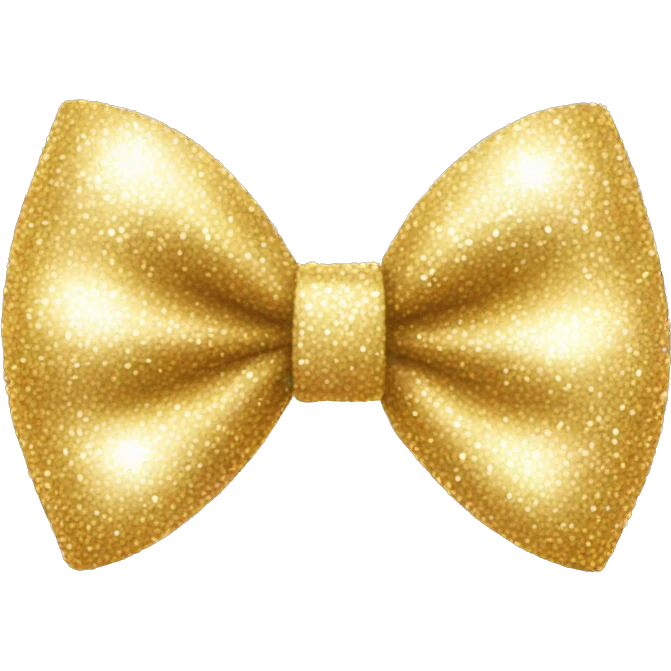 sparkly bow emoji