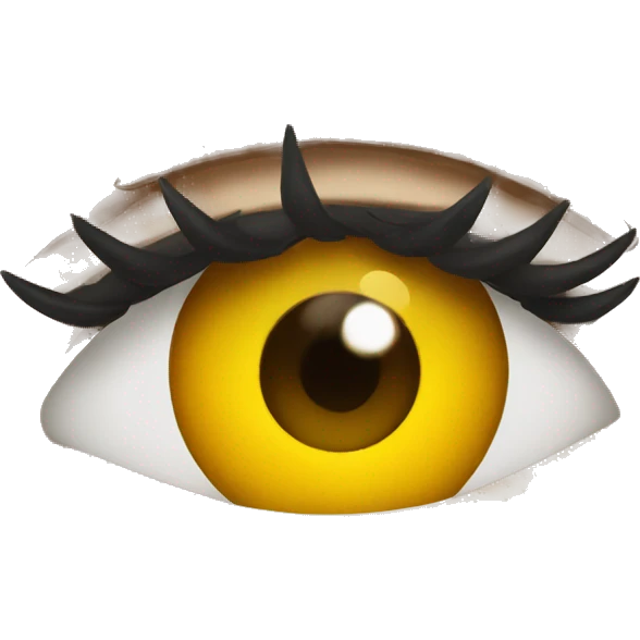 Eyes with lashes emoji