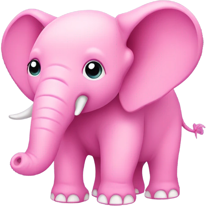 Pink elephant emoji