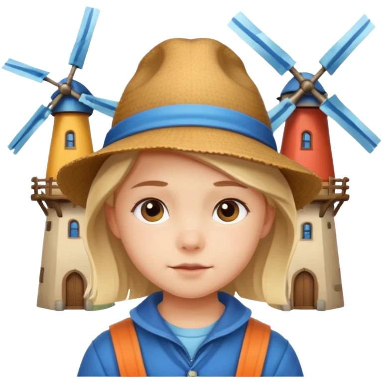 Kid with Windmills emoji