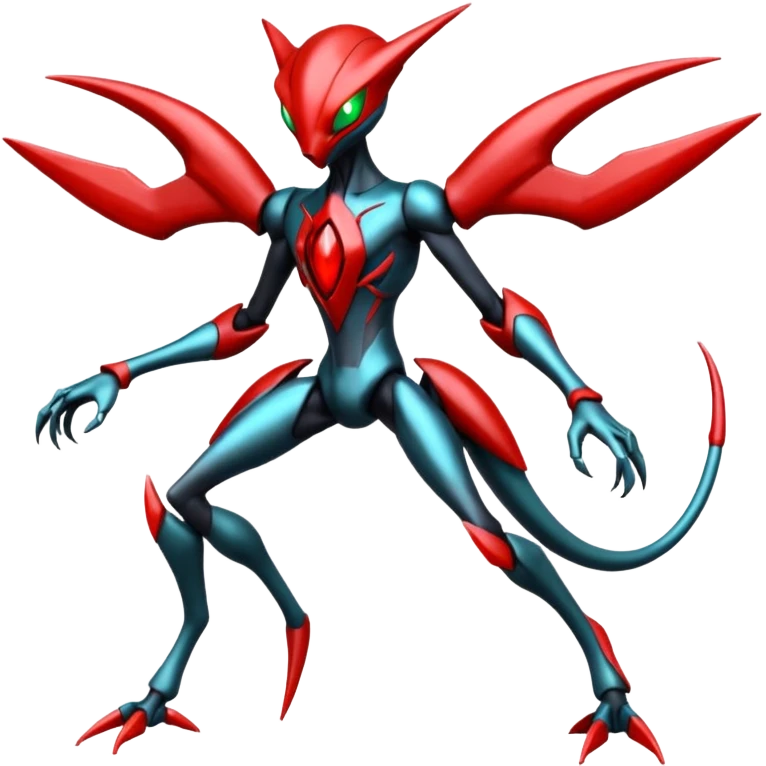 Darkrai-Bisharp-Scizor-Deoxys-Fakémon-hybrid-creature (full body)  emoji