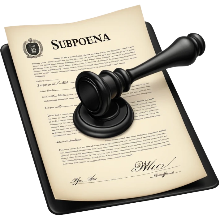 Fucking subpoena emoji