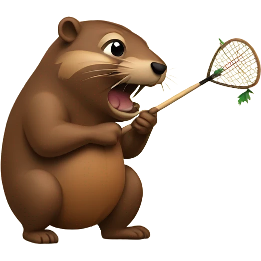 Dart playing beaver  emoji