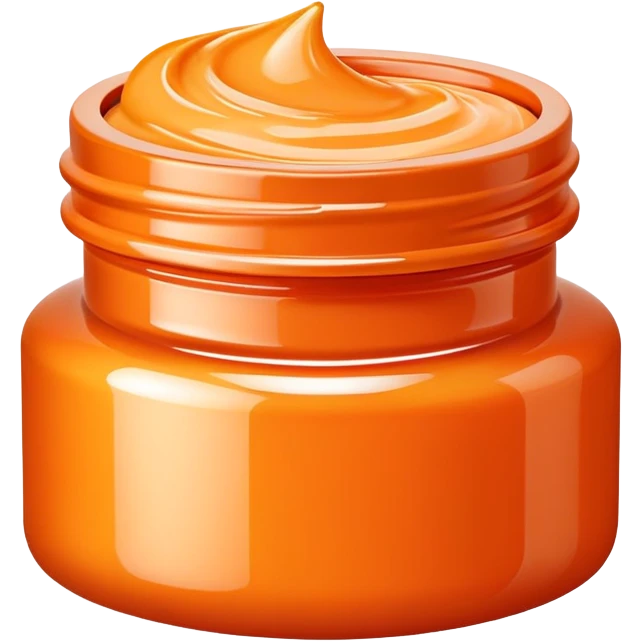 orange beauty creme jar emoji