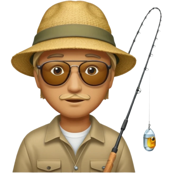 man is fishing emoji