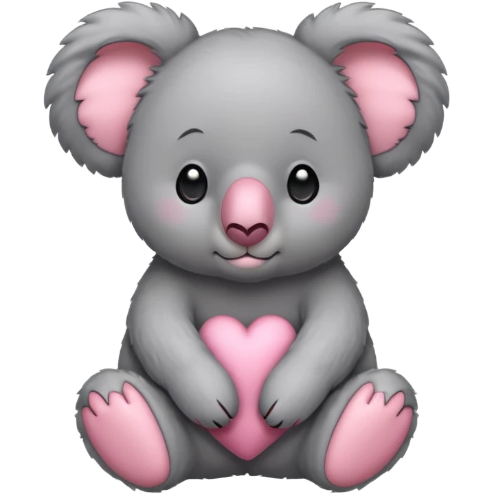 Pink koala emoji