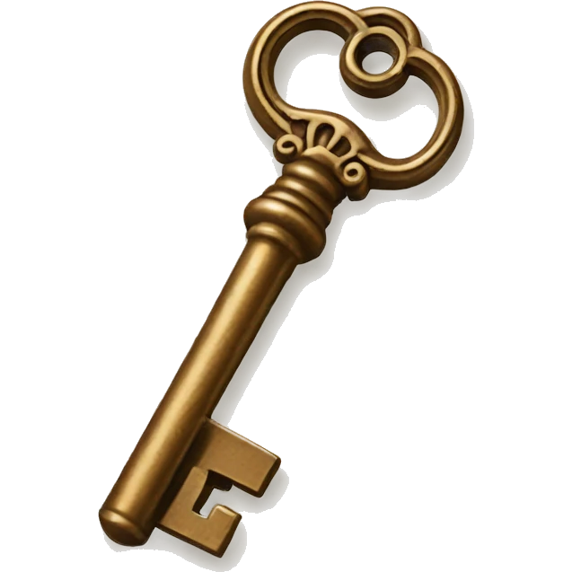 Vintage key  emoji