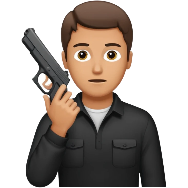 Un moreno con una gloc en mano tapándose la cara emoji