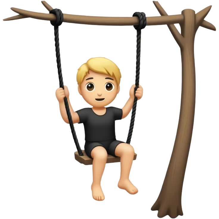 black rope swing  emoji