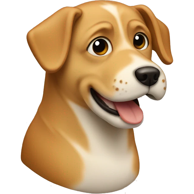 Dog made with bread emoji