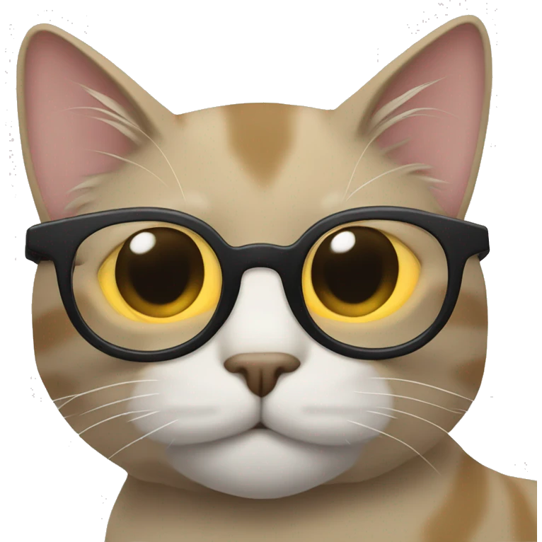 Gato con lentes  emoji