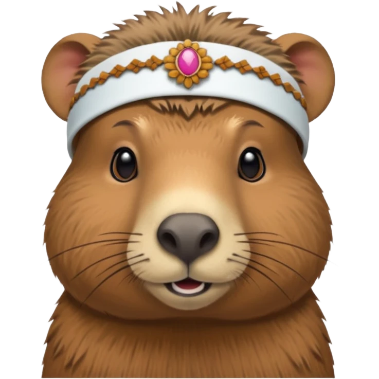 Capybara with Maya headban emoji