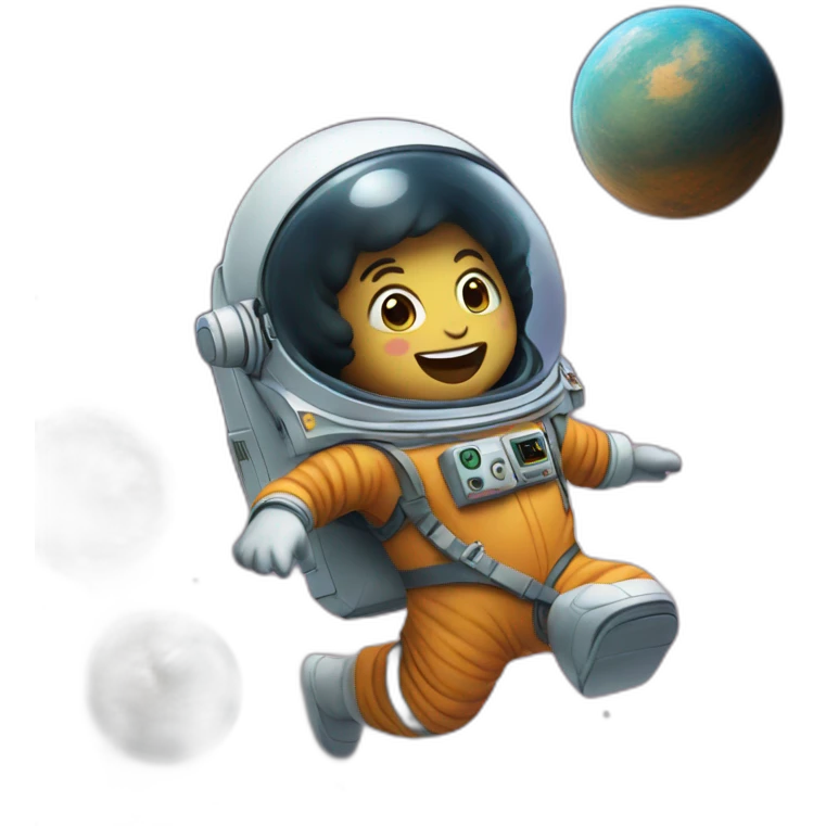 Personne flying in space emoji