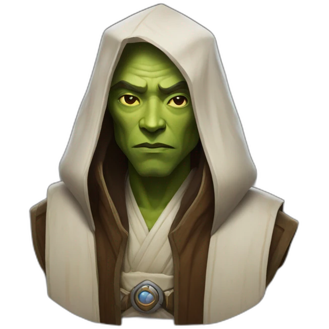 hyperrealist jedi in world of warcraft emoji