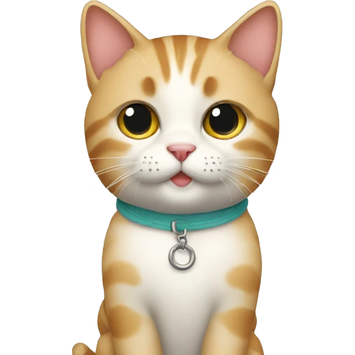Cute cat with suite emoji