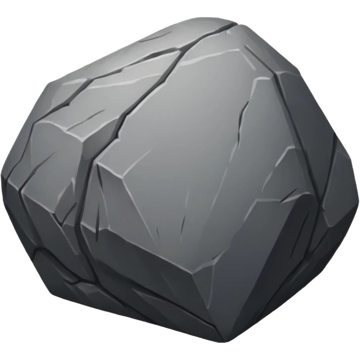Make a rock emoji without a face emoji