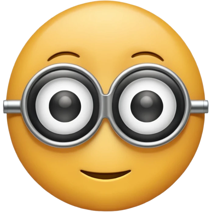 Front view monocle emoji, fully visible and centered.
Apple iOS emoji–style with smooth, rounded, slightly inflated shapes.
Soft 3D emoji look with gentle depth and polished finish.
Lens is solid white, flat, no transparency or gradient.
Clean isolated object, no background, PNG cut-out style. emoji