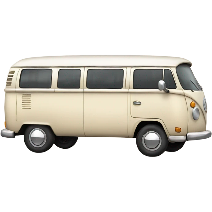 Cream colored vw bus emoji