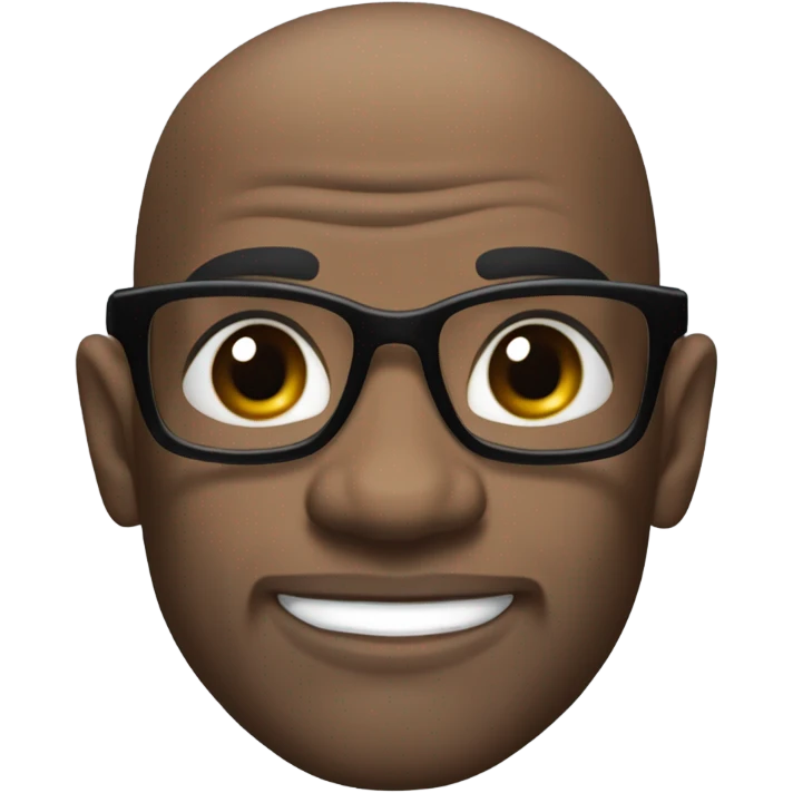 deon sanders with small round face and suit and glasses and buzz cut and small black eyes and small gray beard and small black eyes and wrinkled forehead emoji