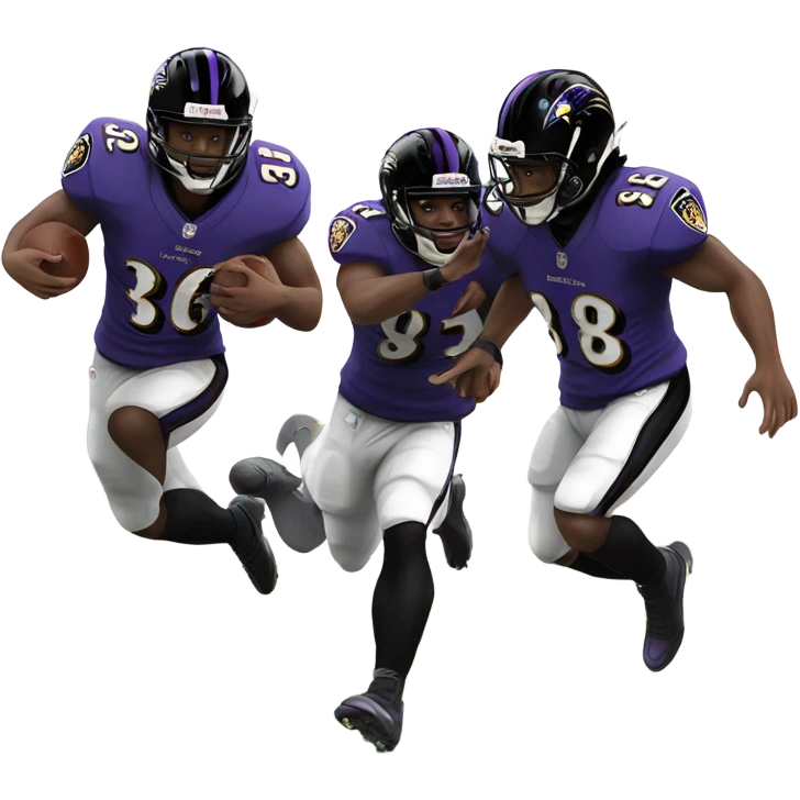 Ravens scoring a touchdown emoji