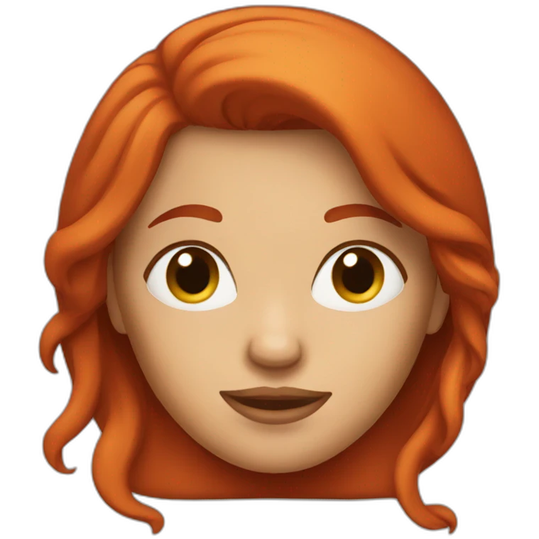 red head woman emoji