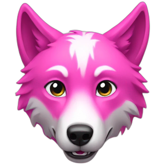 pink wolf emoji