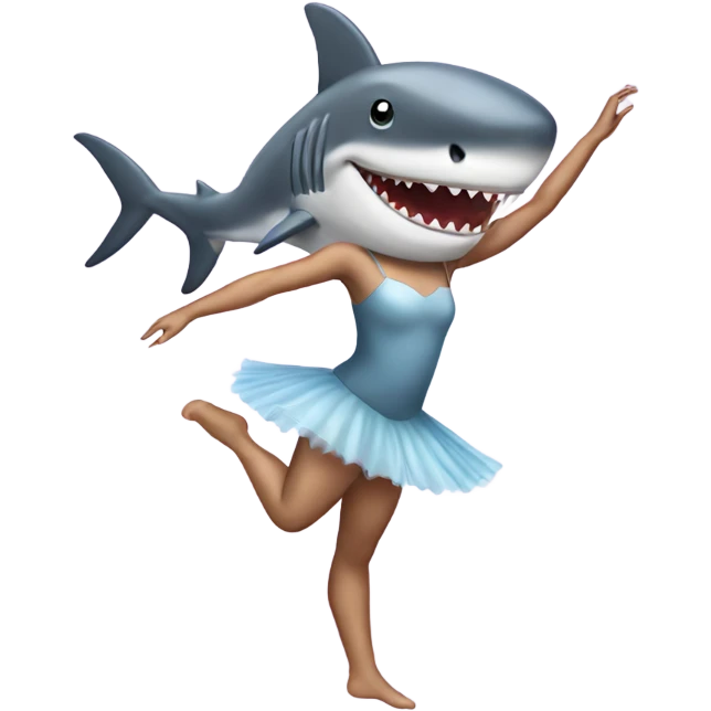 Shark ballerina emoji