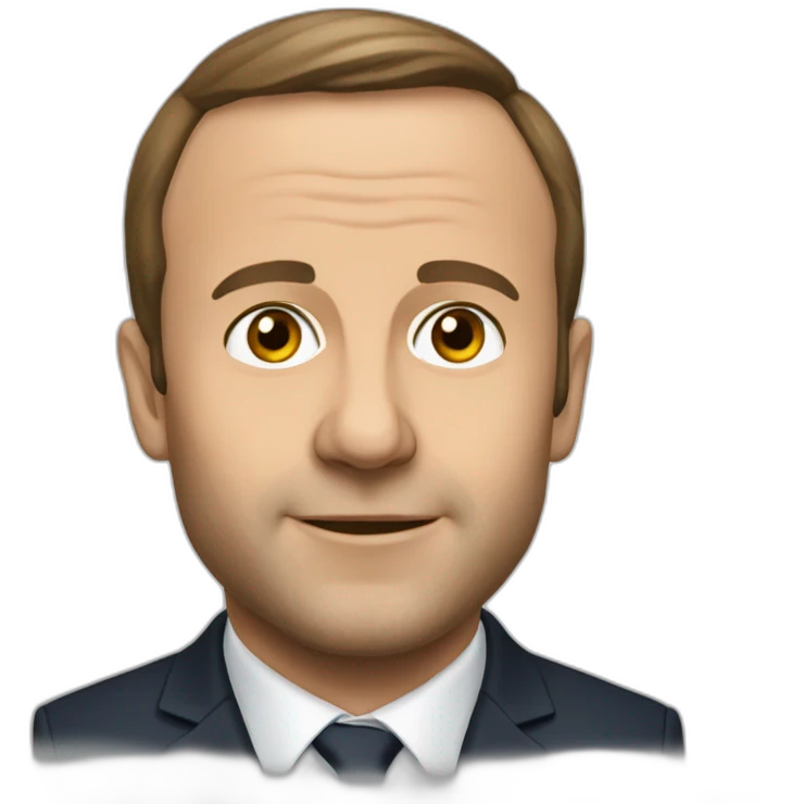 Macron oreilles d'âne emoji