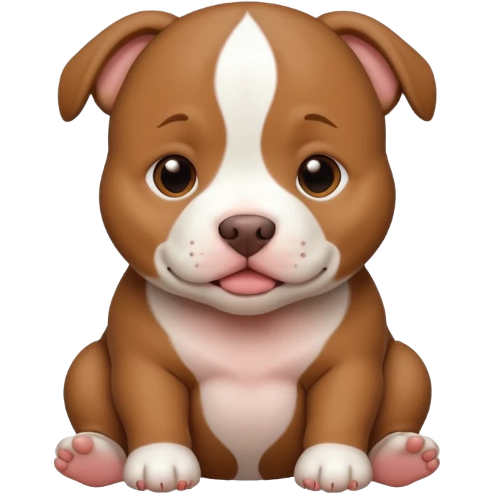Chubby baby pitbull emoji