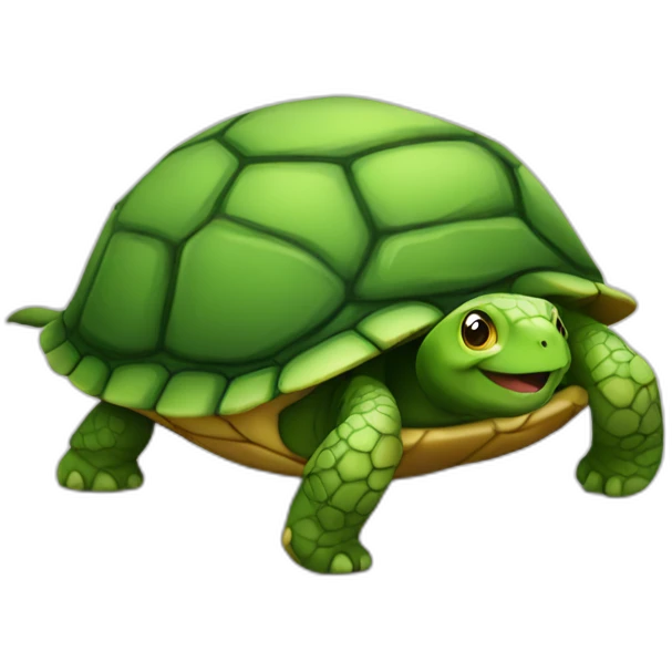 chat sur une tortue emoji