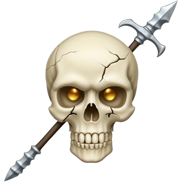 broken skull spear emoji