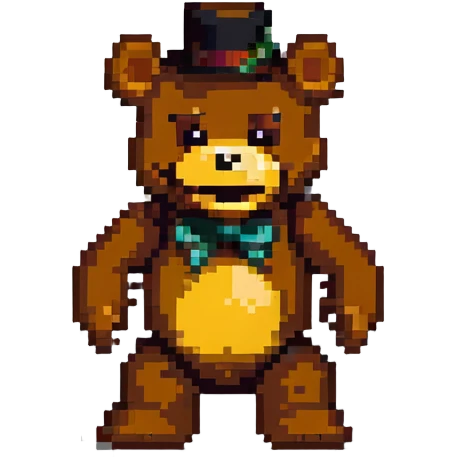 Freddy Fazbear from Five Nights at Freddy's game emoji