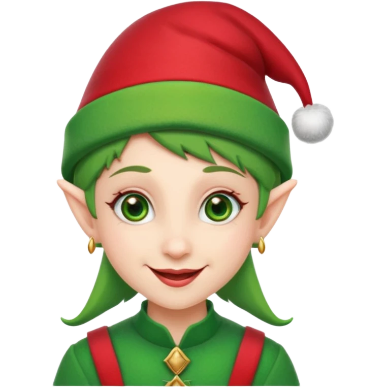 Cool Christmas elf emoji