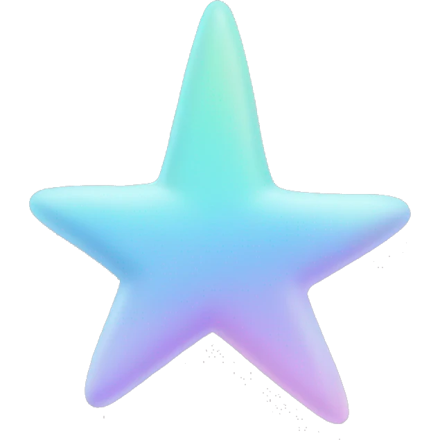 pastel heart emoji that looks like a shooting star emoji