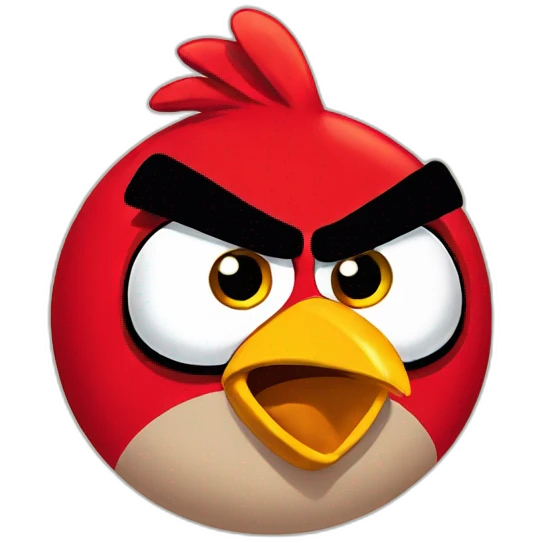 Angry bird emoji