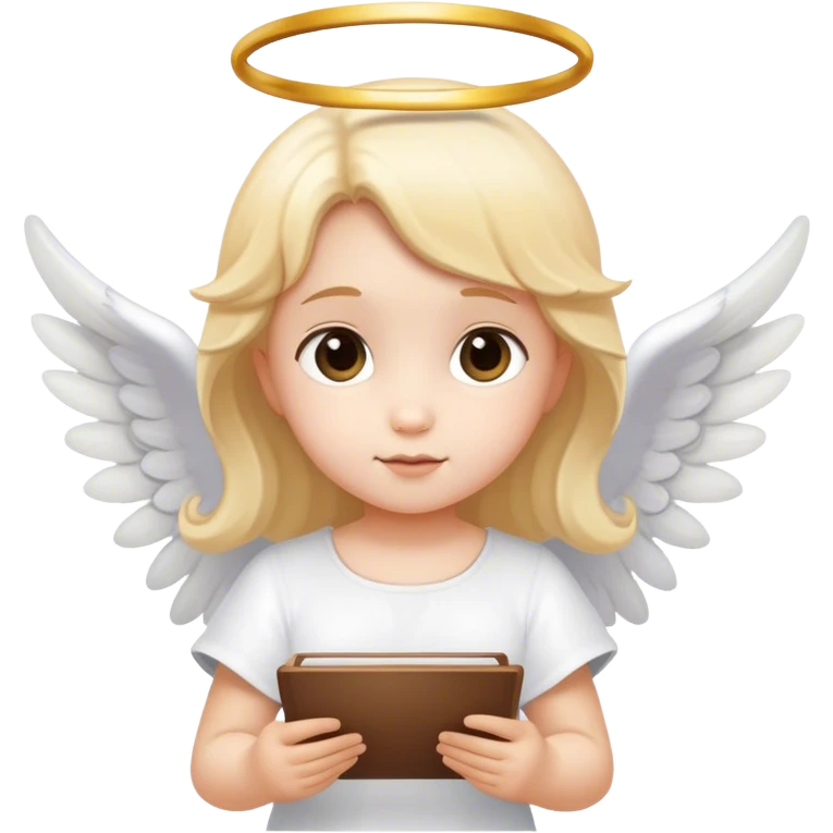little angel with a list emoji